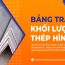 Bảng tra khối lượng thép hình chữ L