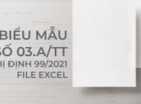 Tải về biểu mẫu số 03.a/TT Nghị định 99/2021 file excel