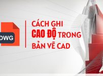 Cách dùng lệnh ghi cao độ trong CAD