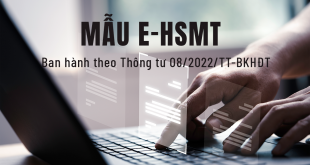 Mẫu E-HSMT và mẫu báo cáo đánh giá E-HSDT theo Thông tư 08/2022/TT-BKHĐT (word)